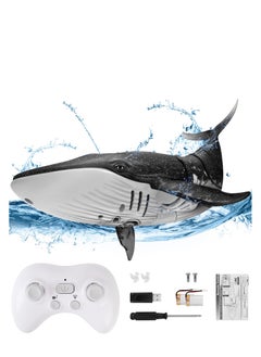 Excefore Remote Control Whale, 2.4G High Simulation RC Whale Toys, Pool Remote Control Whale Toys, Outdoor RC Boat Water Toys, for Boys and Girls Kids  - Image 1