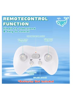 Excefore Remote Control Whale, 2.4G High Simulation RC Whale Toys, Pool Remote Control Whale Toys, Outdoor RC Boat Water Toys, for Boys and Girls Kids  - Image 5