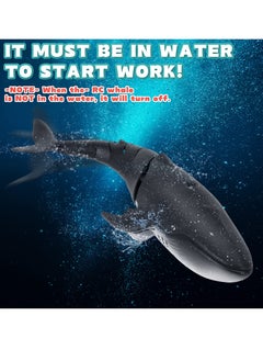Excefore Remote Control Whale, 2.4G High Simulation RC Whale Toys, Pool Remote Control Whale Toys, Outdoor RC Boat Water Toys, for Boys and Girls Kids  - Image 3