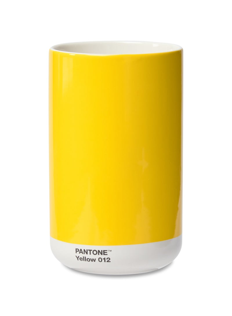 Pantone Modern Jar Container – Colorful Storage Vase – Yellow – 1000ML – Gift Box