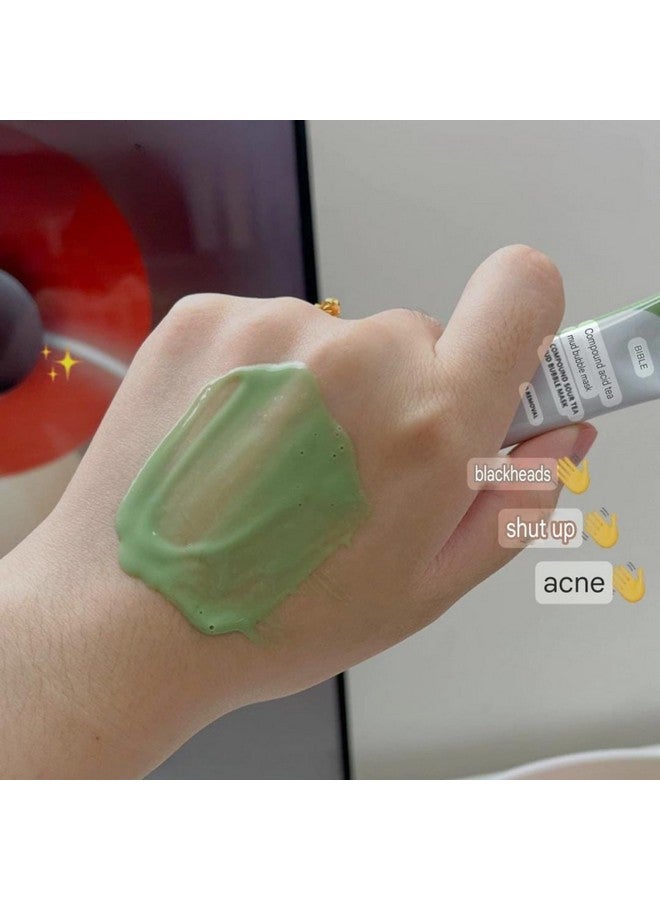 Manthan Enterprise Green Tea Face Mask | Deep Cleansing, Oil Control & Acne Removal | Detox Clay Mask for Glowing Skin | Blackhead Remover & Pore Minimizer | Herbal & Natural Skin Care (Pack of 4) - Image 5