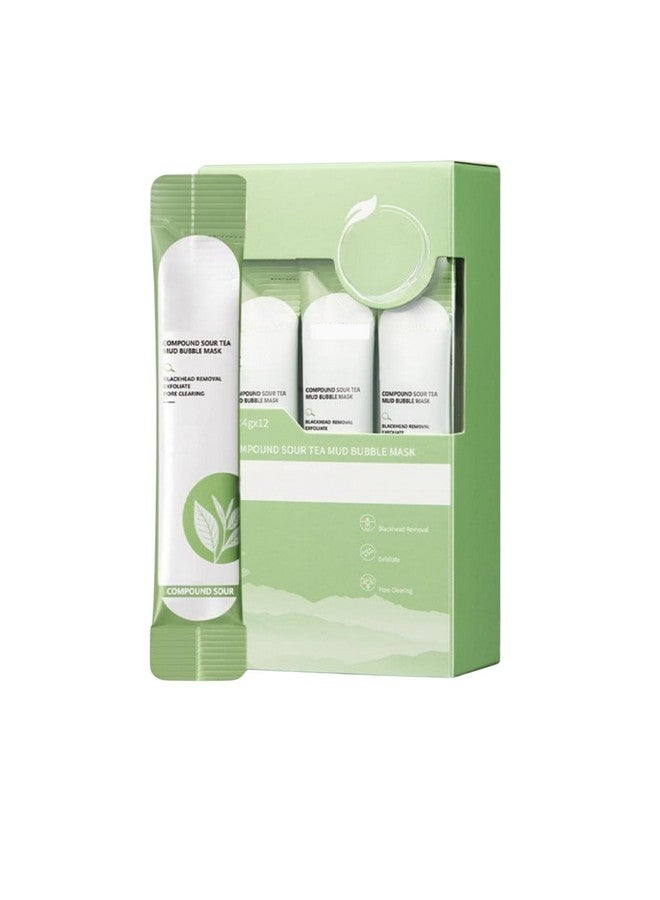 Manthan Enterprise Green Tea Face Mask | Deep Cleansing, Oil Control & Acne Removal | Detox Clay Mask for Glowing Skin | Blackhead Remover & Pore Minimizer | Herbal & Natural Skin Care (Pack of 4) - Image 1