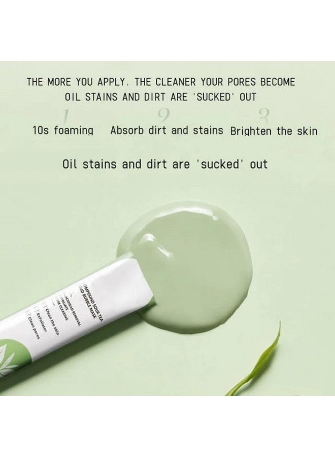 Manthan Enterprise Green Tea Face Mask | Deep Cleansing, Oil Control & Acne Removal | Detox Clay Mask for Glowing Skin | Blackhead Remover & Pore Minimizer | Herbal & Natural Skin Care (Pack of 4) - Image 2