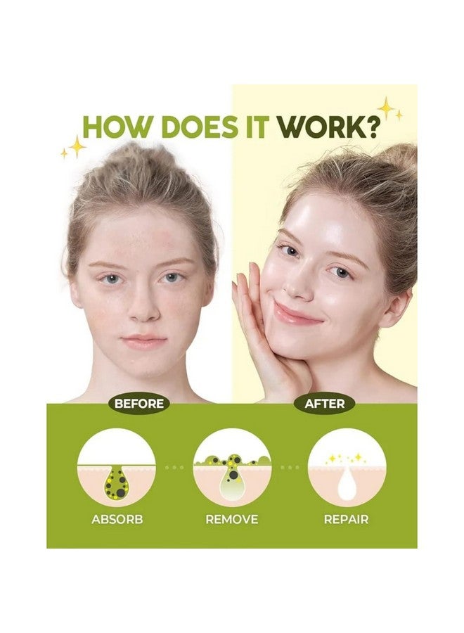 Manthan Enterprise Green Tea Face Mask | Deep Cleansing, Oil Control & Acne Removal | Detox Clay Mask for Glowing Skin | Blackhead Remover & Pore Minimizer | Herbal & Natural Skin Care (Pack of 4) - Image 4