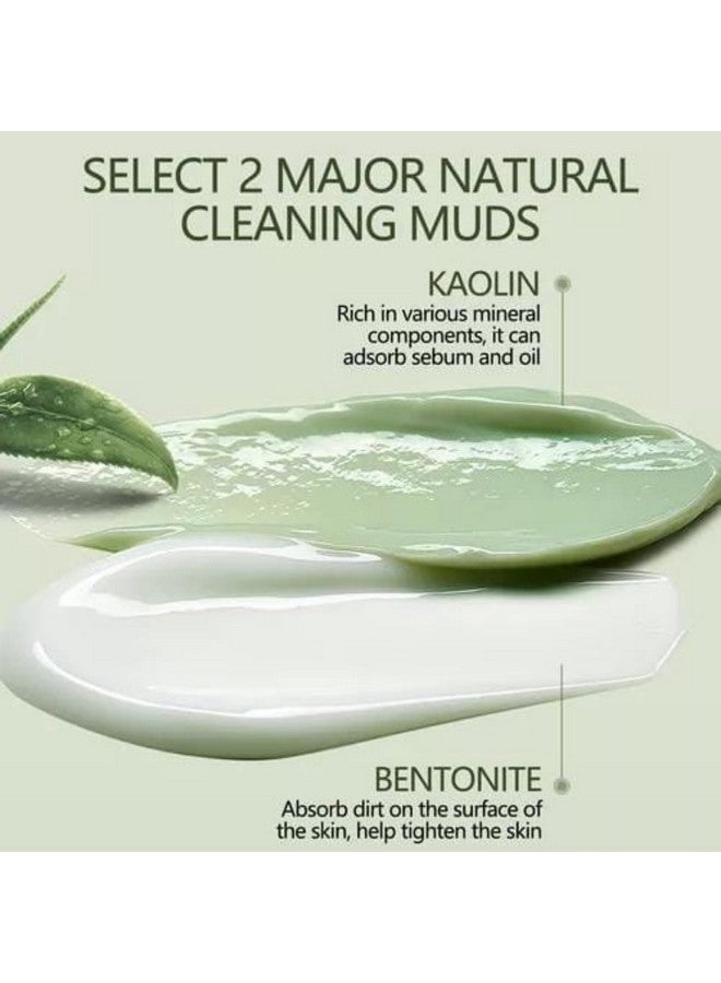 Manthan Enterprise Green Tea Face Mask | Deep Cleansing, Oil Control & Acne Removal | Detox Clay Mask for Glowing Skin | Blackhead Remover & Pore Minimizer | Herbal & Natural Skin Care (Pack of 4) - Image 3