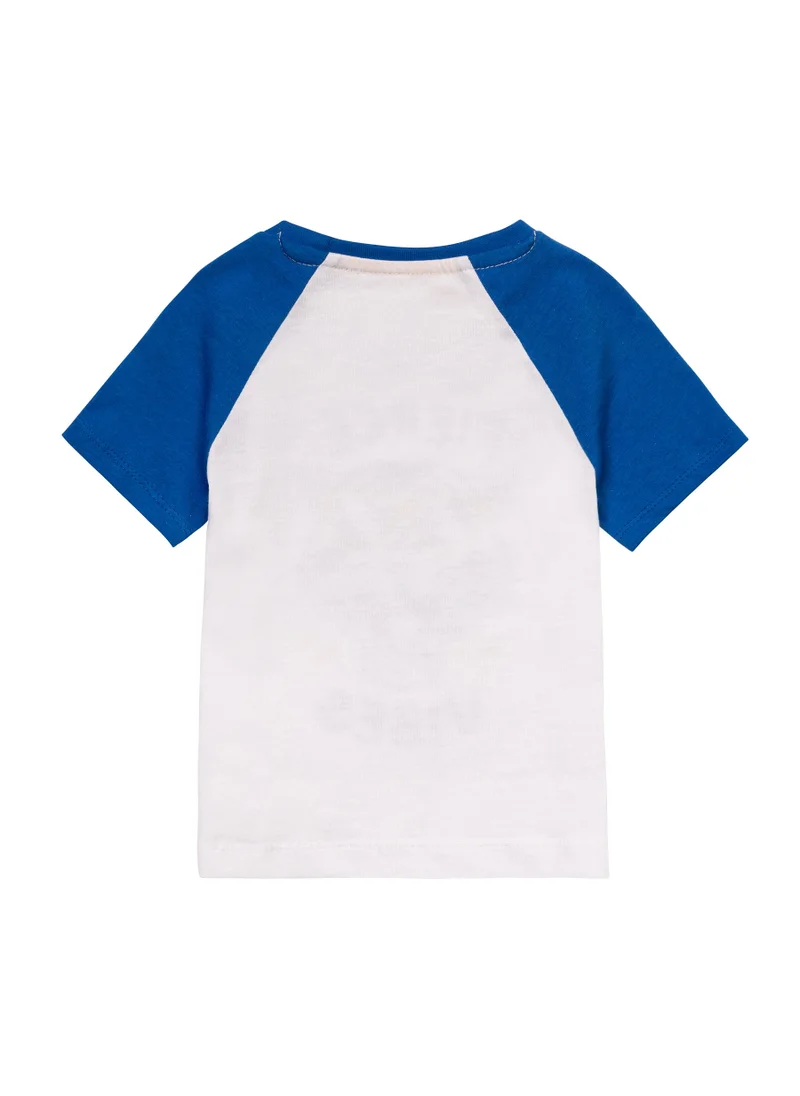 مينوتي Kids Boys  T-Shirt With Contrast Sleeves