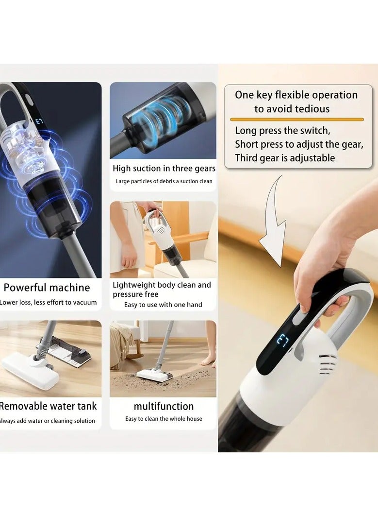 Denx 2-in-1 cordless vacuum cleaner with 3-speed adjustment, lightweight and easy to use for deep cleaning - Image 5