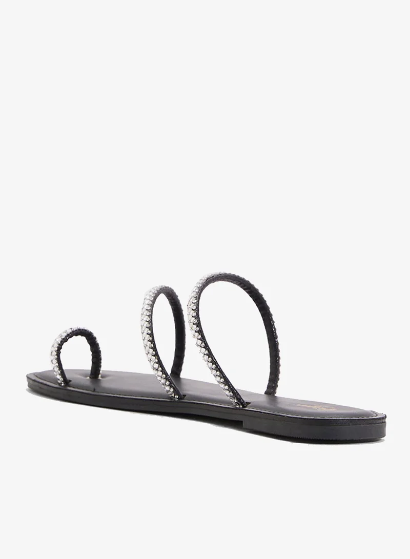 Ginger Sparkly Flat Sandal