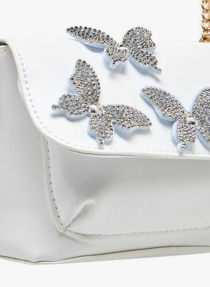 Flora Bella By Shoexpress Crossbody Bag With Butterfly Embellishment - Image 5