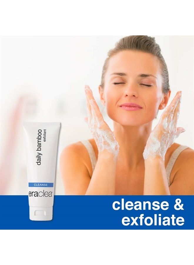 eraclea Daily Bamboo Exfoliant, Exfoliating Cleanser, Natural Face Cleanser with Hyaluronic Acid and Lactic Acid, Face Exfoliator Scrub, Daily Exfoliating Cleanser (4 fl oz) - Image 4