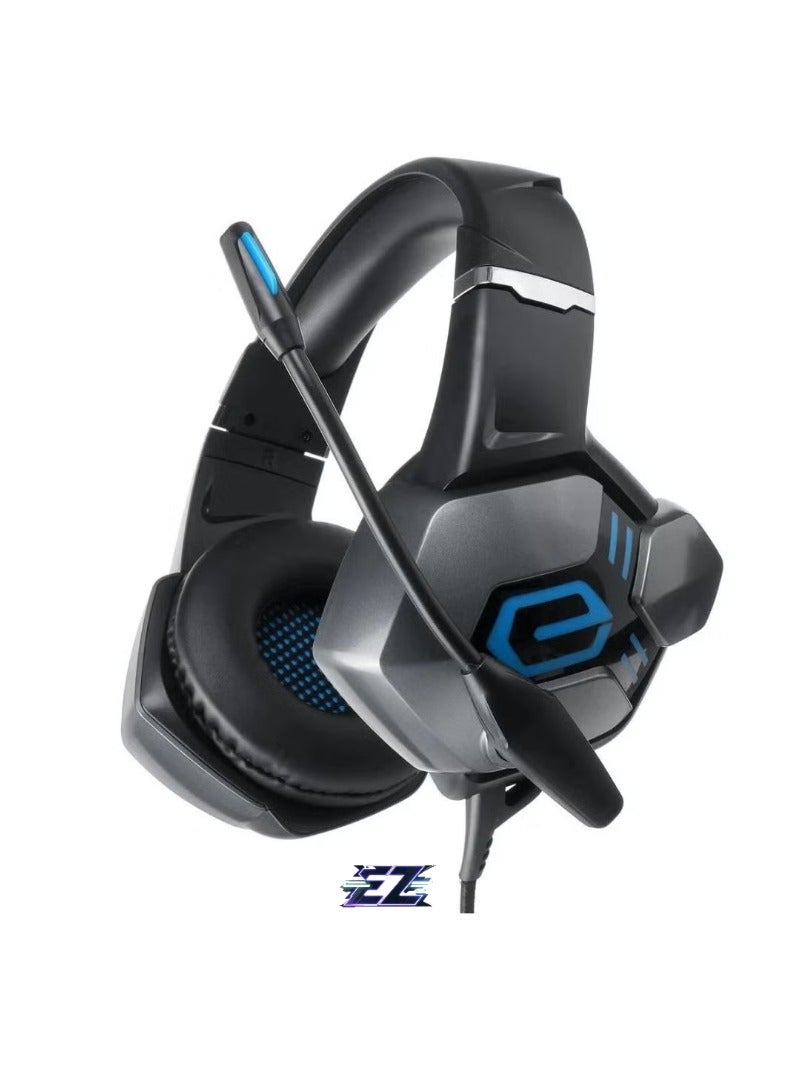 ELTRAZONE A6 Professional Gaming Headset – Premium Audio Performance, Comfortable Over-Ear Cushions, High-Quality Adjustable Microphone, Noise-Canceling, RGB LED Lights, Compatible with PC, PS4, Xbox, Mobile Gaming  - Image 1