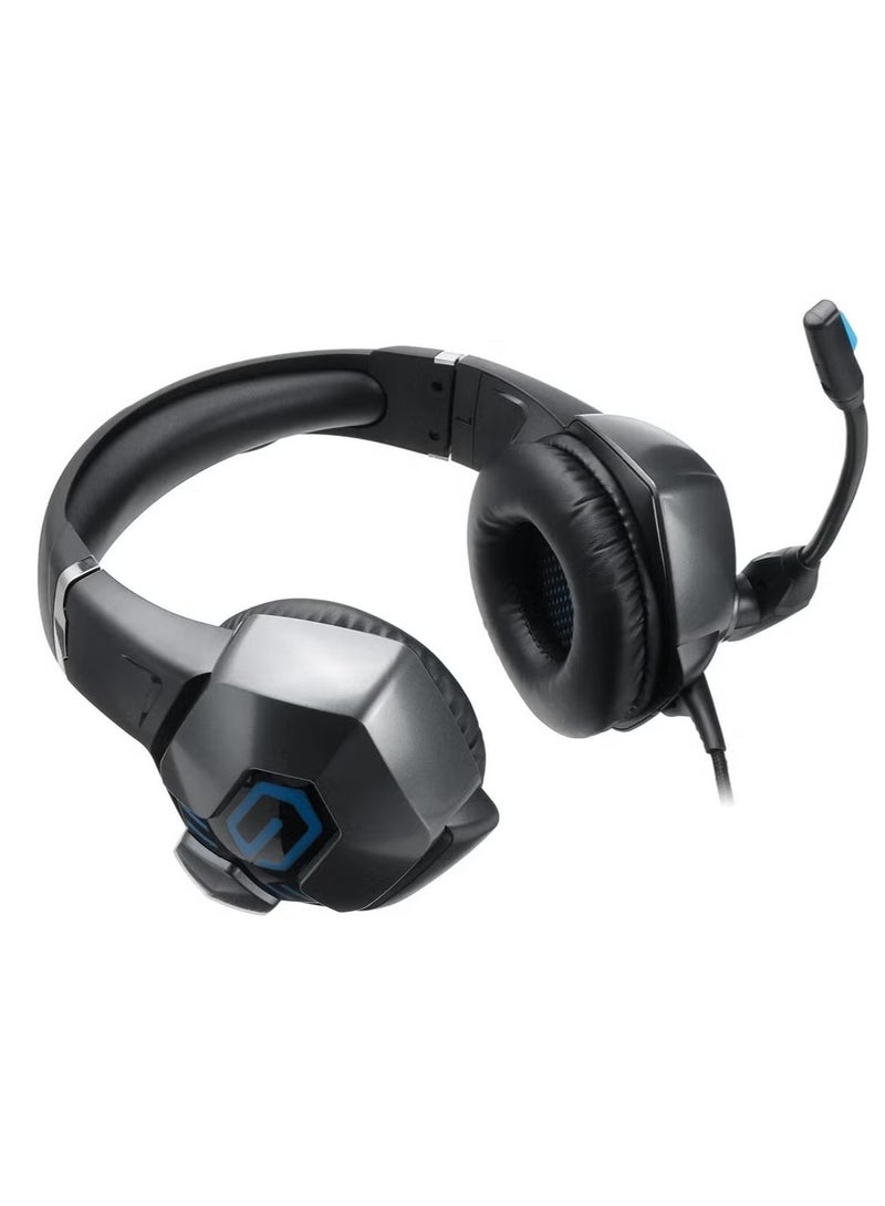 ELTRAZONE A6 Professional Gaming Headset – Premium Audio Performance, Comfortable Over-Ear Cushions, High-Quality Adjustable Microphone, Noise-Canceling, RGB LED Lights, Compatible with PC, PS4, Xbox, Mobile Gaming  - Image 2