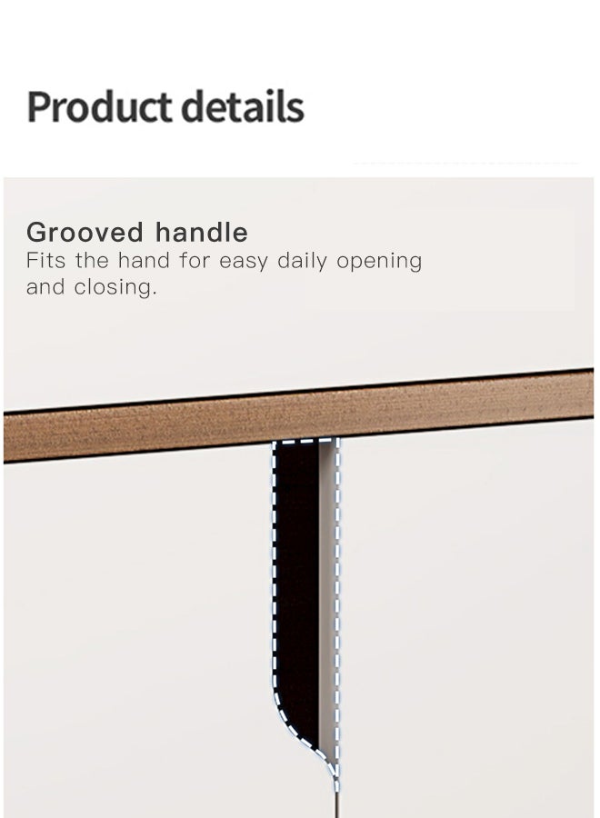 Sharpdo European Simple Shoe Cabinet 76*24*80cm - Image 4