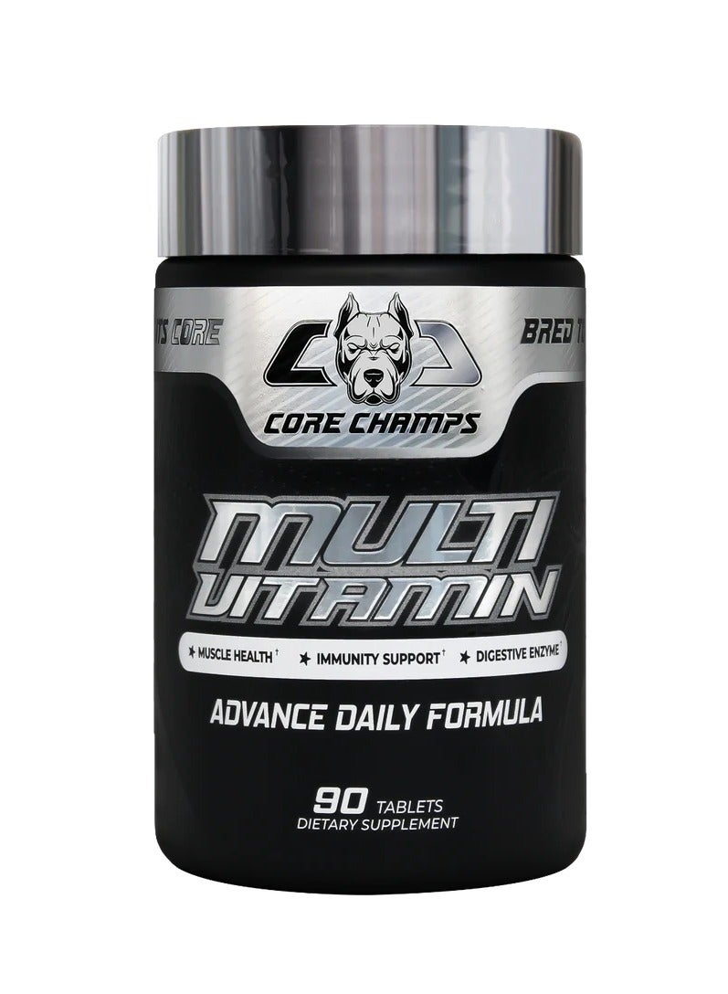 CORE CHAMPS فيتامينات متعددة، تركيبة يومية متقدمة، 90 قرص - Image 1