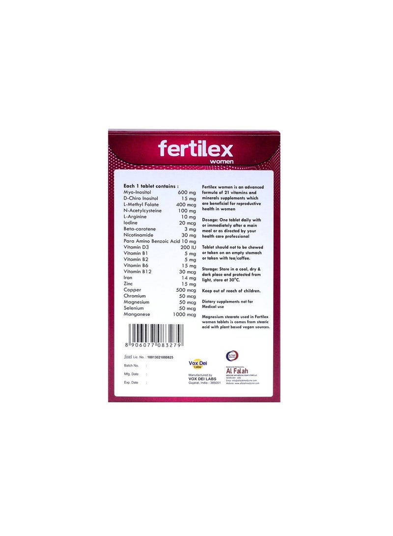 Vox Dei Labs FERTILEX WOMEN 60 TABLETS - Image 2