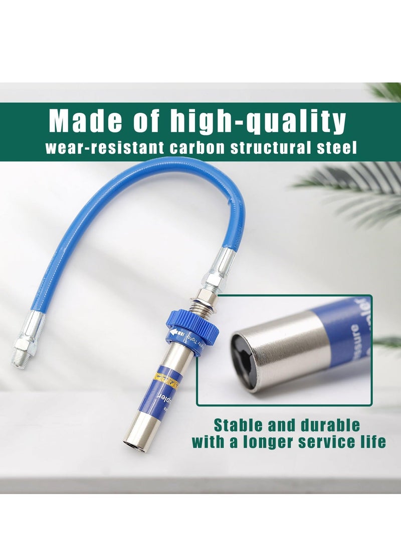 Generic - High Pressure Grease Coupler, Grease Coupler Fittings Hose Extensions, 8th Generation Lock Clamp Type Grease Gun Tip Adapter Nozzles ,Fits All Grease Fast Lock and Release - Image 1