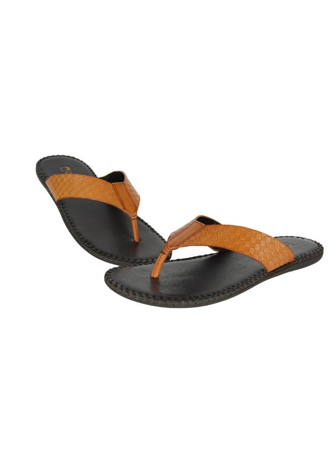 barjeel uno 008-3433 Barjeel Uno Men Casual Sandals 00203 Light Brown - Image 2