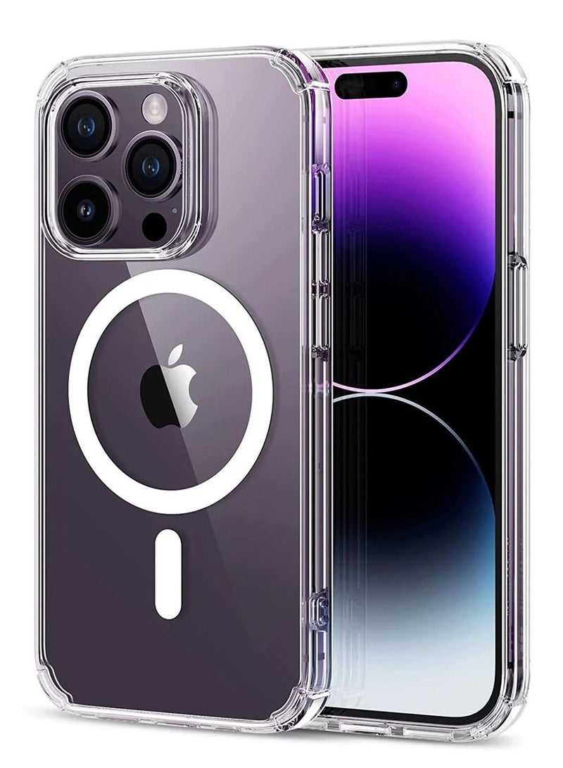 Mi Techo Magnetic Clear Case TPU With Magnetic Safe Charging, and Anti-Scratch Designed For iPhone 15 - Image 1