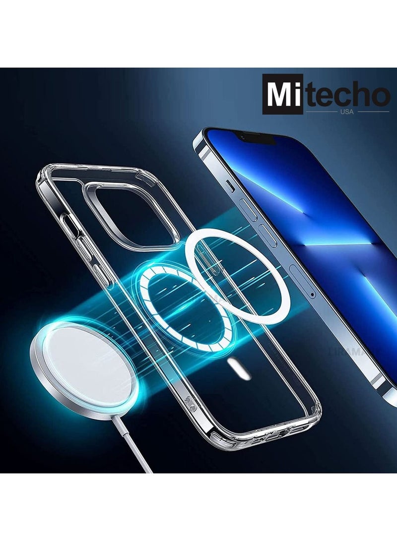 Mi Techo Magnetic Clear Case TPU With Magnetic Safe Charging, and Anti-Scratch Designed For iPhone 15 - Image 2