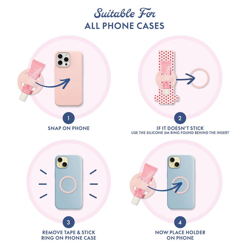 Lanolips 101 Ointment Strawberry & Lip Phone Holder - Fruity Lip Balm with Vitamin E Oil and Lanolin for Lip Hydration (0.35 Ounce) - Image 3