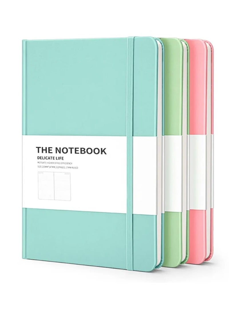 Premify Notebook A5, Journal 200 Pages, Hardcover, Perfect for Office Home School Business Writing and Composition & Note Taking (Set of 3) - Image 1