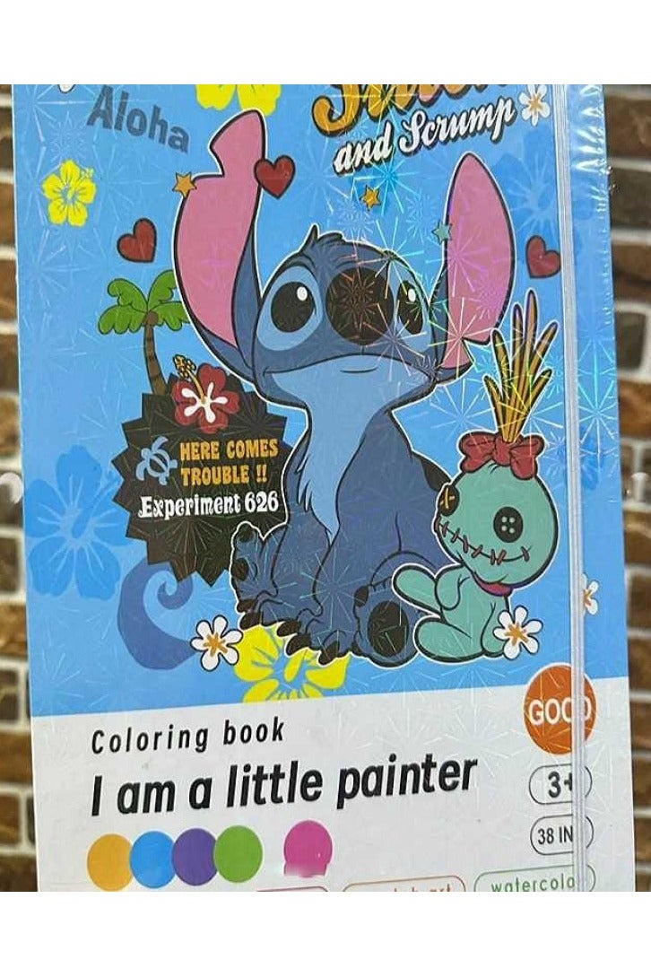 ستيتش كتاب تلوين للأطفال، 38 قطعة، (ستيتش) - Image 1