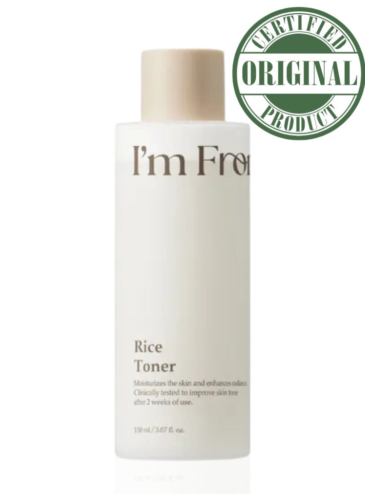 I'M FROM Rice Toner, Milky Toner for Glowing Skin, 77.78% Korean Rice, Glow Essence with Niacinamide, Hydrating for Sensitive, Dry, Dull, Combination Skin, Vegan, Fragrance Free, Glass Skin 150ml - Image 1