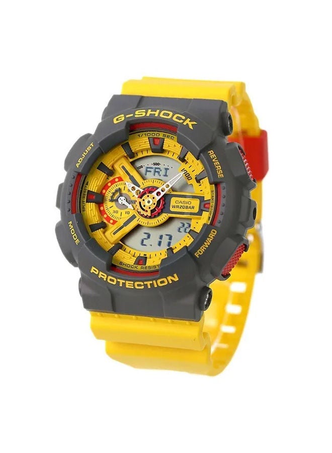 G-SHOCK ساعة يد تناظرية + رقمية من الراتنج GA-110Y-9ADR - Image 1