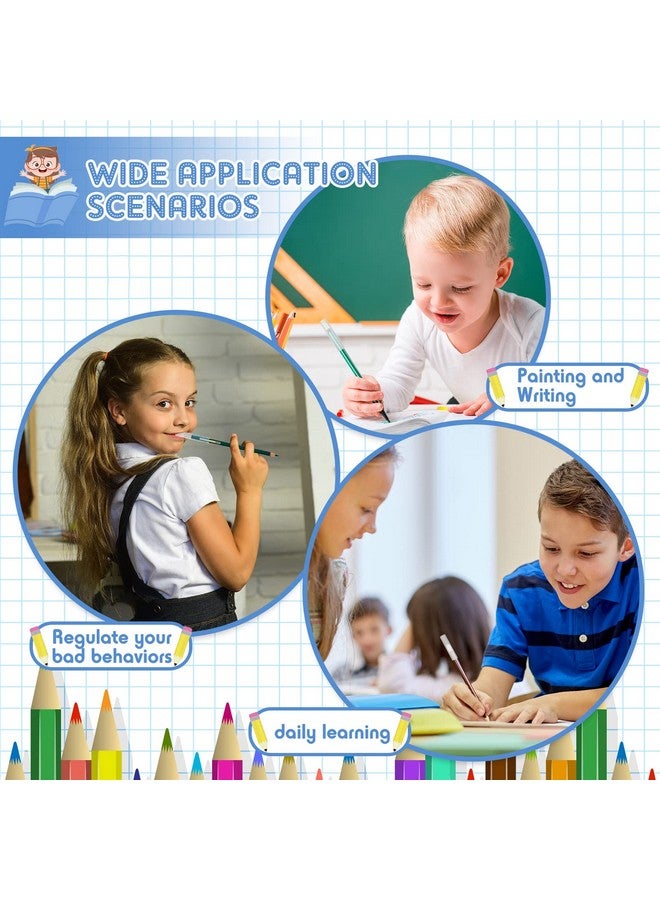 Marspark 36 Pieces Chewable Clear Pencil Toppers For Sensory Kids Silicone Chewy Pencil Chew Tubes Sensory Oral Motor Chew Aid For Children And Adults With Anxiety, Autism, Adhd, Sensory Integration Issues - Image 5