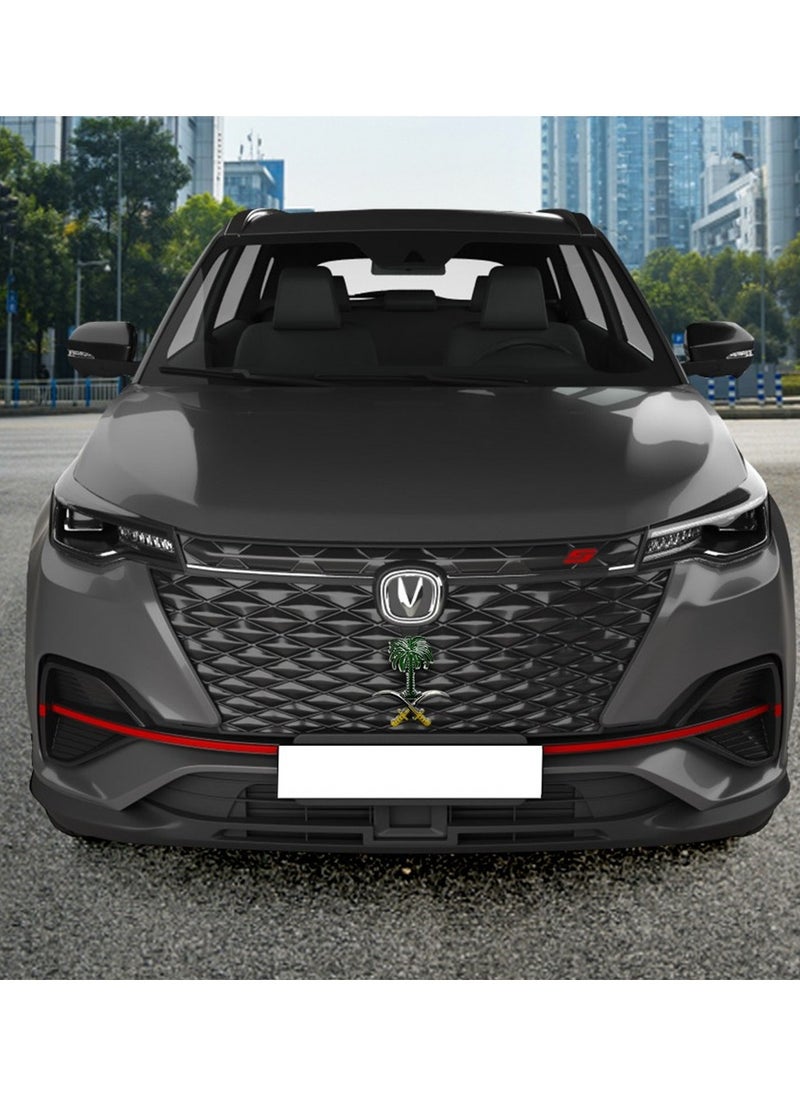 Generic - Palm sign and two swords for the front grille, characterized by elegance and a suitable size that gives your car luxury - Image 1