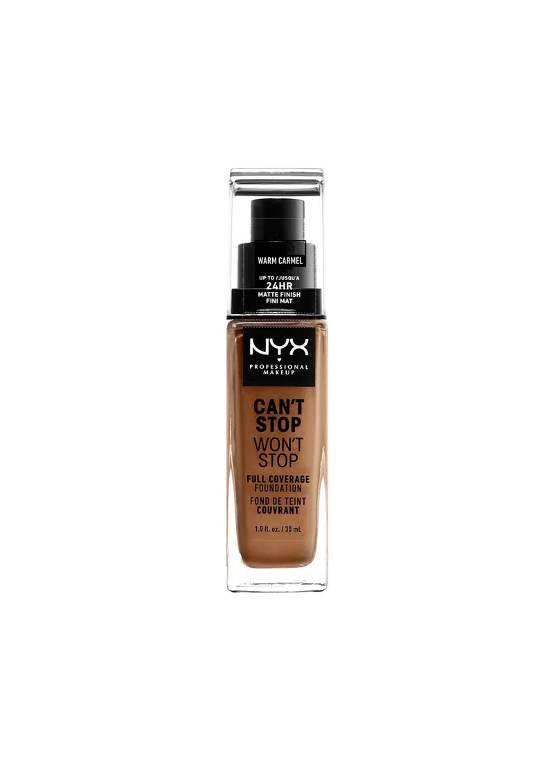 NYX PROFESSIONAL MAKEUP Can't Stop Won't Stop Full Coverage Foundation - Warm Caramel 15.7