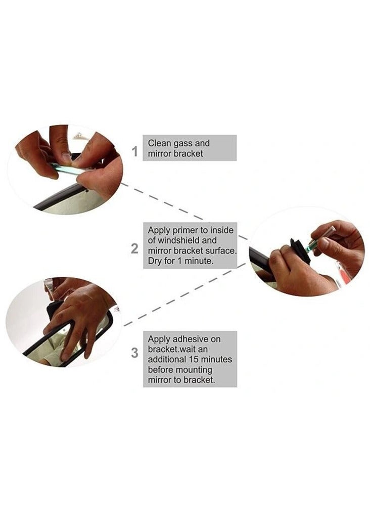 Visbella Rearview Mirror Adhesive  Excellent Bonding For Glass And Metal  - Image 5