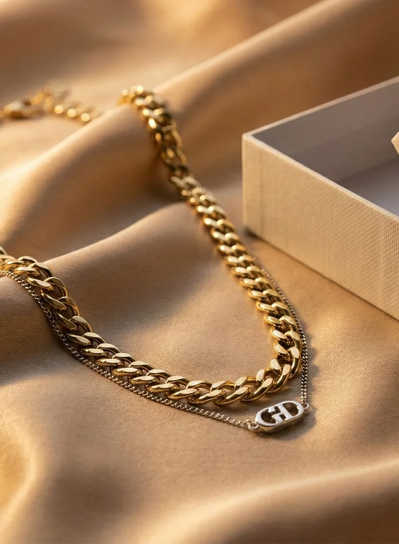 Liu Jo  Liu Jo Pulse Gold Necklace for Women | Best Price UAE