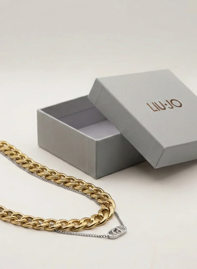 Liu Jo  Liu Jo Pulse Gold Necklace for Women | Best Price UAE
