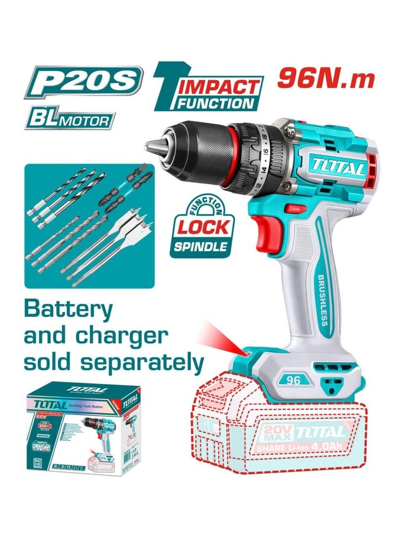 96V Cordless Drill (Tool Only – No Battery or Charger)