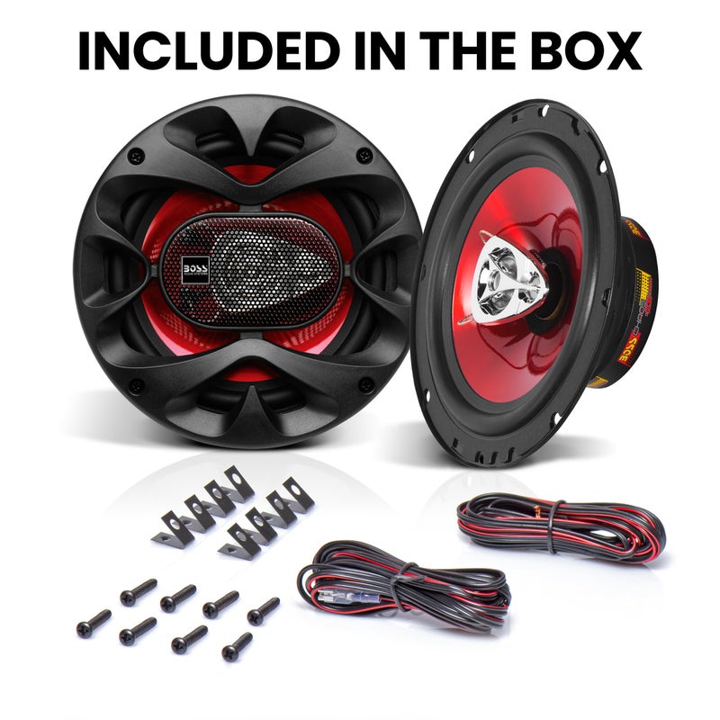 BOSS Audio Systems CH6530 Chaos Series 6.5 Inch Car Door Speakers - 300 Watts (Pair), 3 Way, Full Range, Tweeters, Coaxial, Sold in Pairs - Image 5
