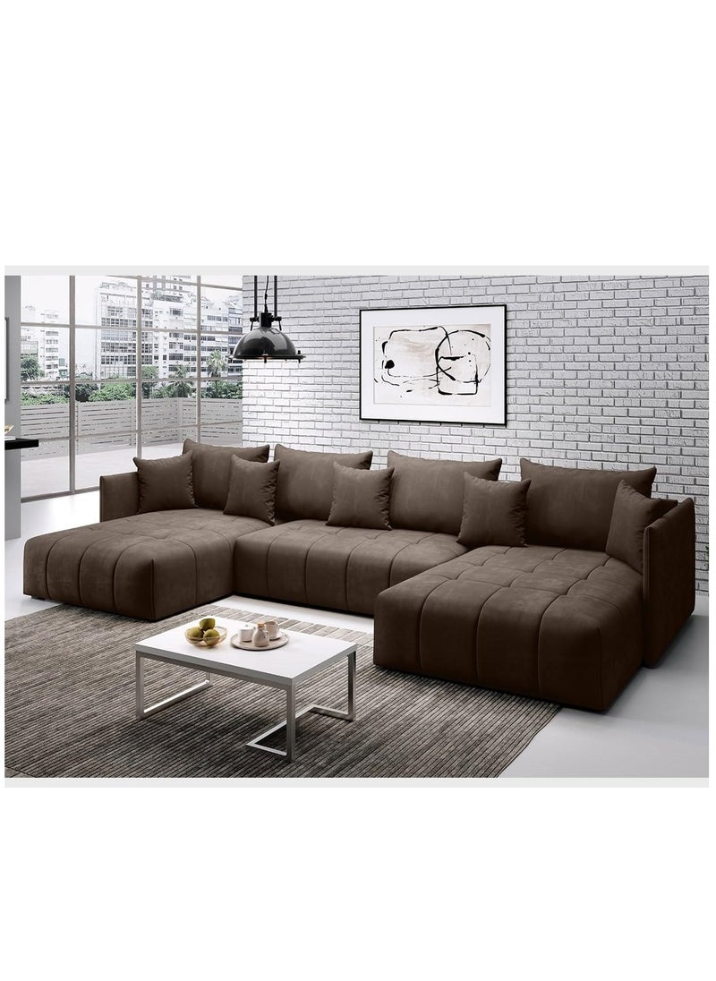Comfynest U-Shape Sectional Sofa Modern Living Room Elegance Spacious Comfort and Stylish Design  - Image 1