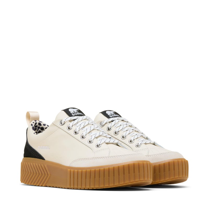 Sorel Women's ONA Ave Low Sneaker Waterproof, Chalk/Black, 8 Regular - Image 2