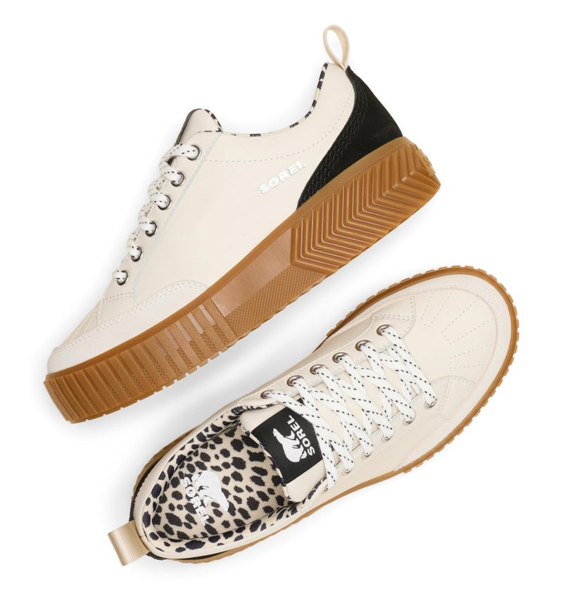 Sorel Women's ONA Ave Low Sneaker Waterproof, Chalk/Black, 8 Regular - Image 5