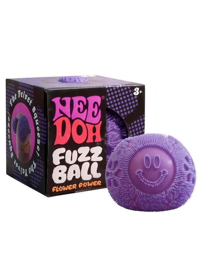 Fuzz Ball Squishy Smiley Toy | Velvet-Touch Sensory Fidget Ball for Stress Relief，Smiley Face Squeezing Toy, A Sensory Stress-relieving Toy for Children and Sdults (Multiple Colors Available) - Image 1