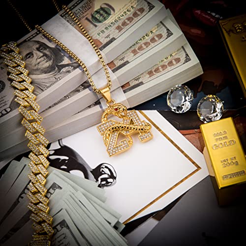 AsAlways 18K Gold Plated Memorial 24 Legend Basketball Number Pendant Inlay CZ Hip Hop Rock Punk Totem Amulet Charm Snake Necklace Gift Jewelry - Image 4
