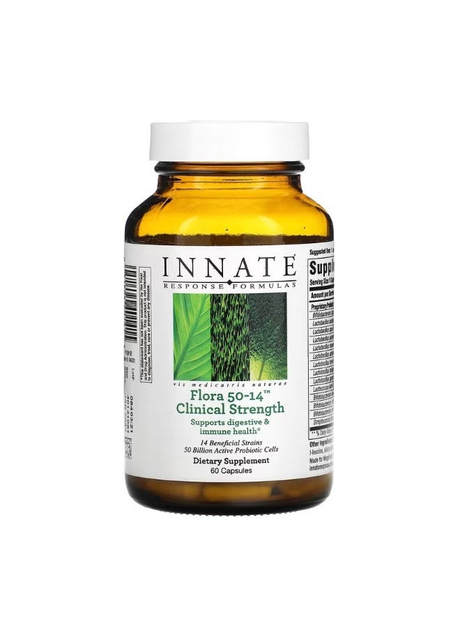 Innate Response Formulas Flora 50 14 Clinical Strength 60 Capsules  - Image 1