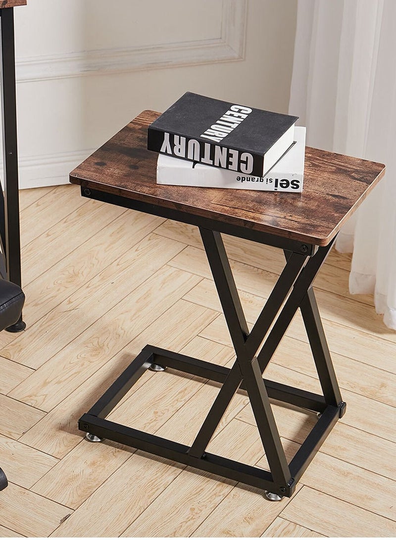 Home Gallery Home gallery C-Shape Coffee Table - Brown 58X48X30  - Image 1