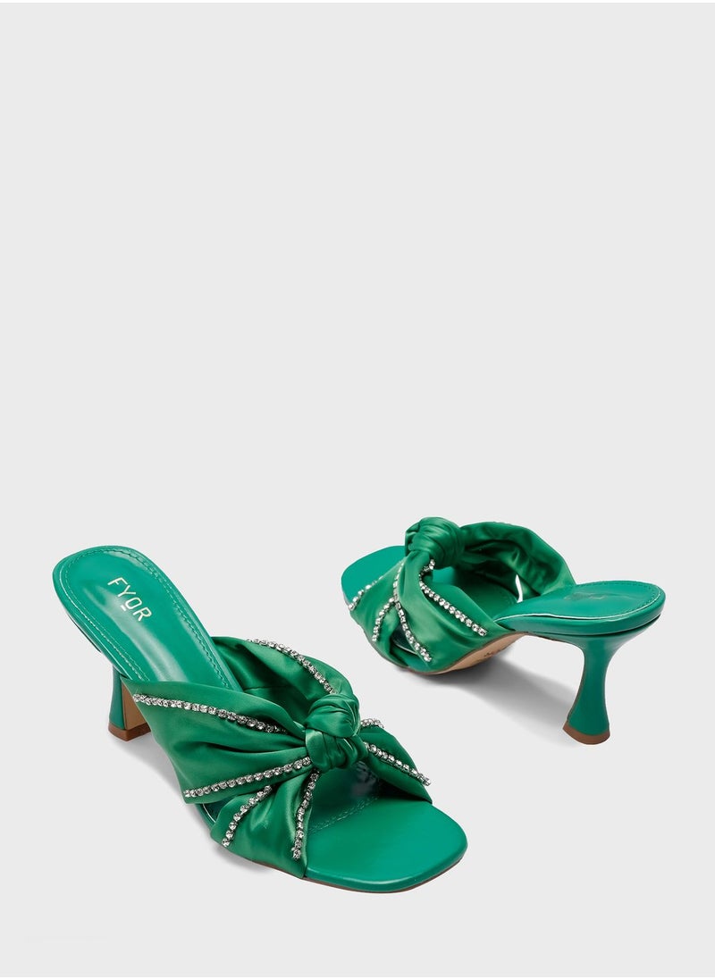 FYOR - Knot Strap Sandals - Image 1