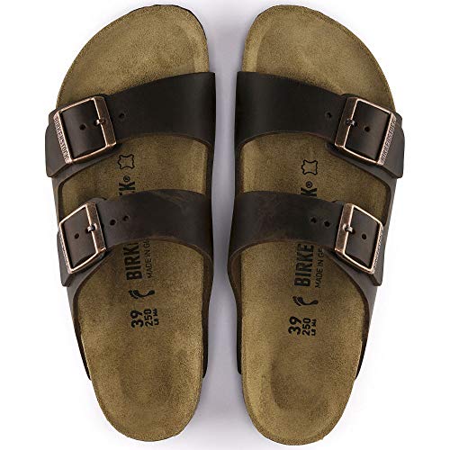 BIRKENSTOCK صنادل بيركنستوك أريزونا الجلدية للجنسين، بني - Image 4