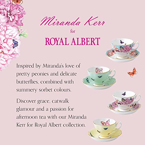 ROYAL ALBERT Miranda Kerr For Royal Albert Mixed Patterns Teacup & Saucer Set of 4, 6Fl oz - Image 5