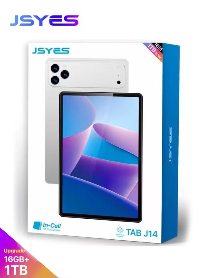 JSYES TAB J14 Tablet Gift Set – 10.1" HD In-Cell IPS Display, 16GB RAM + 1TB Storage, Android 15, Dual SIM 5G, 13MP Camera, 6000mAh Battery - Image 1