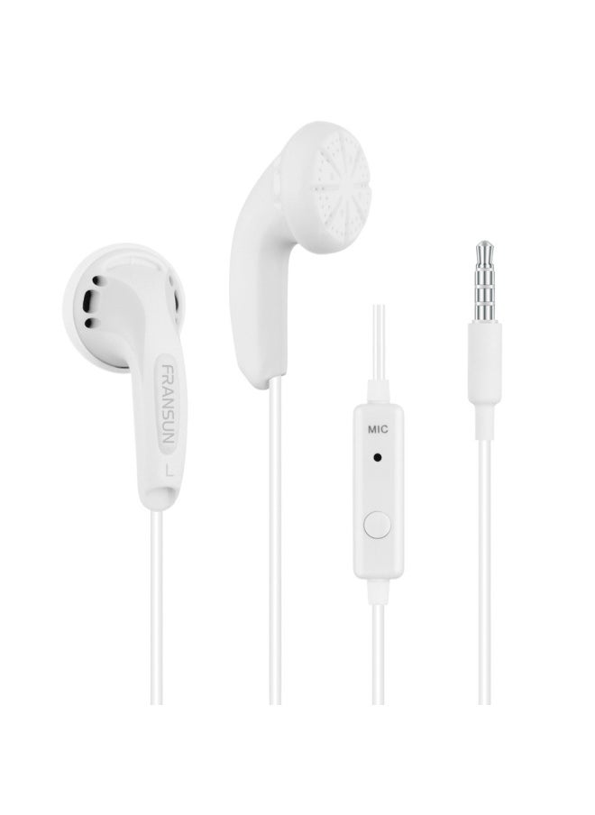 Shake The Same Paragraph For Fulan Sound Original Channel Headphones Flat Plug HIFI Net Red Subwoofer MX500 In-ear With Wheat-Color:Franchise Original Tract 3.5mm White With Wheat