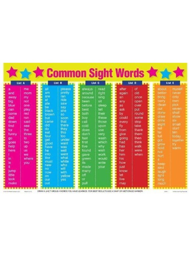 Painless Learning Common Sight Words Placemat - Image 4