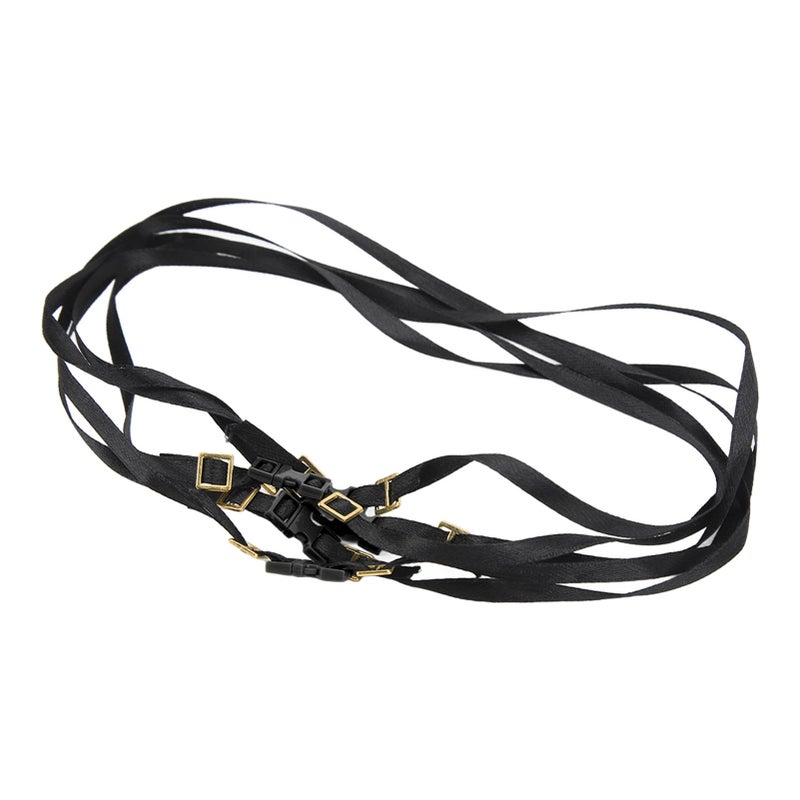 5pcs 1/10 Scale RC Tie Down Straps Sturdy Length Adjustable Luggage Rope Roof Rack Tie Down Straps for RC Black - Image 2